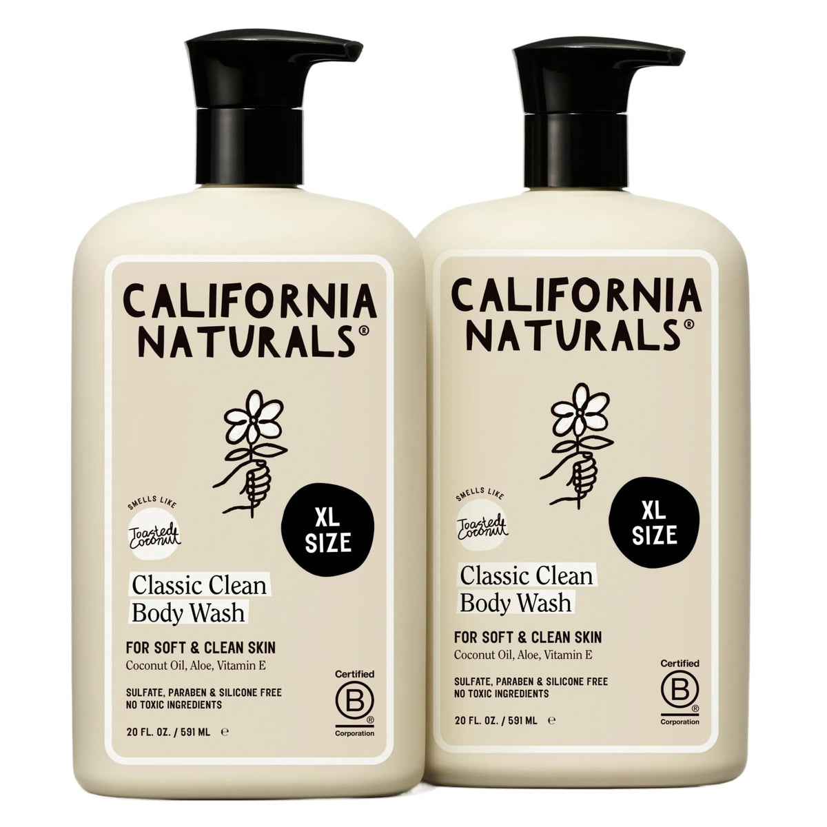 California Naturals front packaging showing toasted coconut scent and benefits
