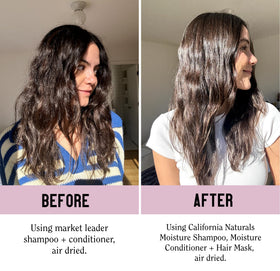California Naturals ingredients display with avocado and argan for nourishment