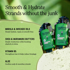 California Naturals natural ingredients marula and avocado highlighting nourishing benefit