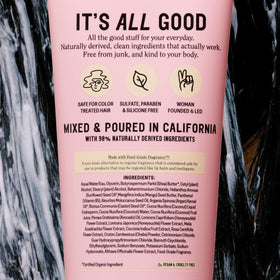 California Naturals label close-up showing clean ingredient claims