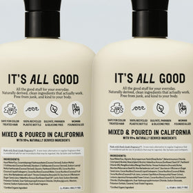 California Naturals ingredient label with natural components and benefits listed