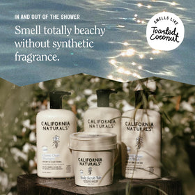 California Naturals on bathroom shelf in lifestyle scene promoting everyday use