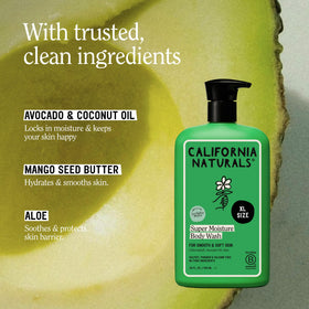 California Naturals pump dispensing gel into hand for easy daily use benefit