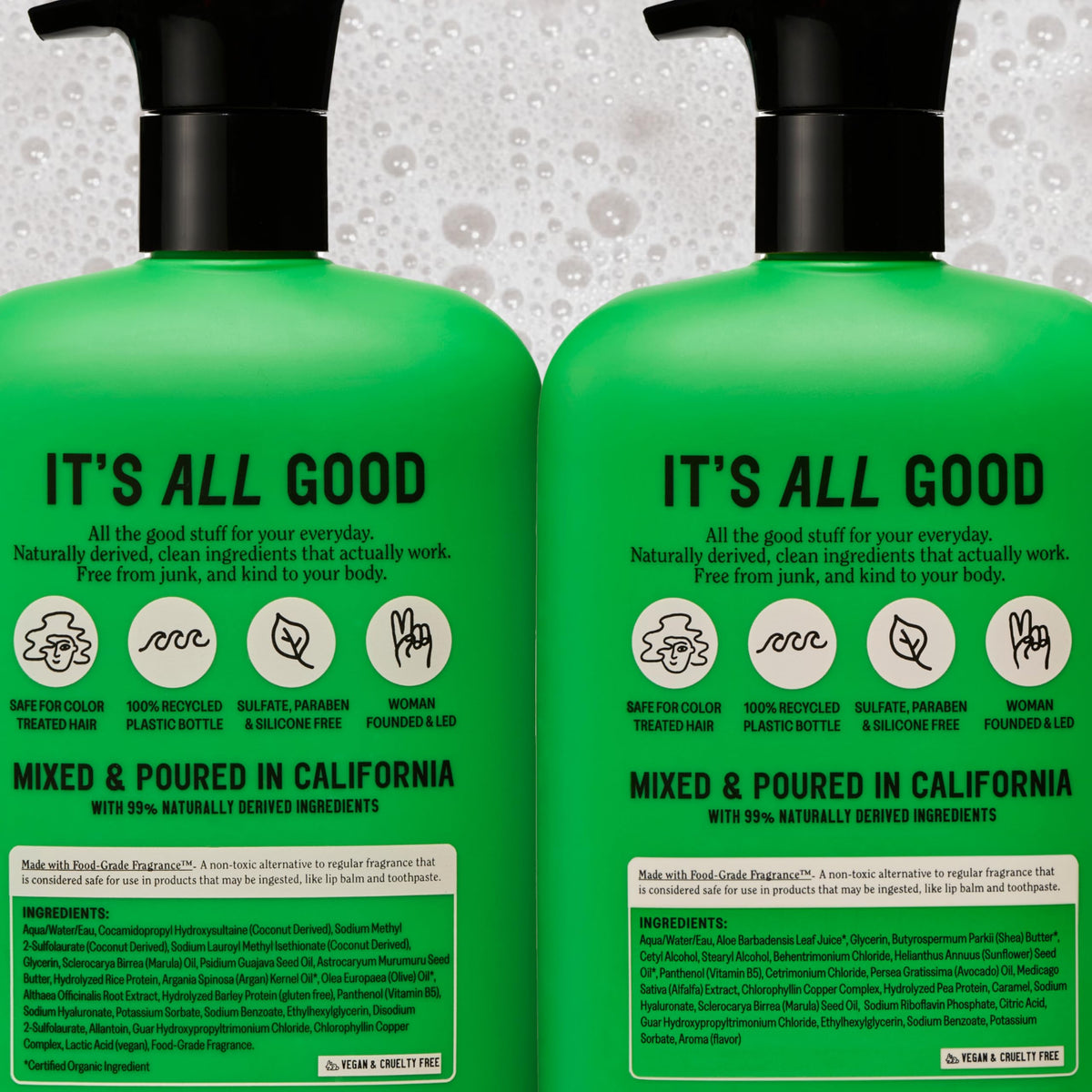 California Naturals recycled packaging detail emphasizing eco-friendly materials and ethics