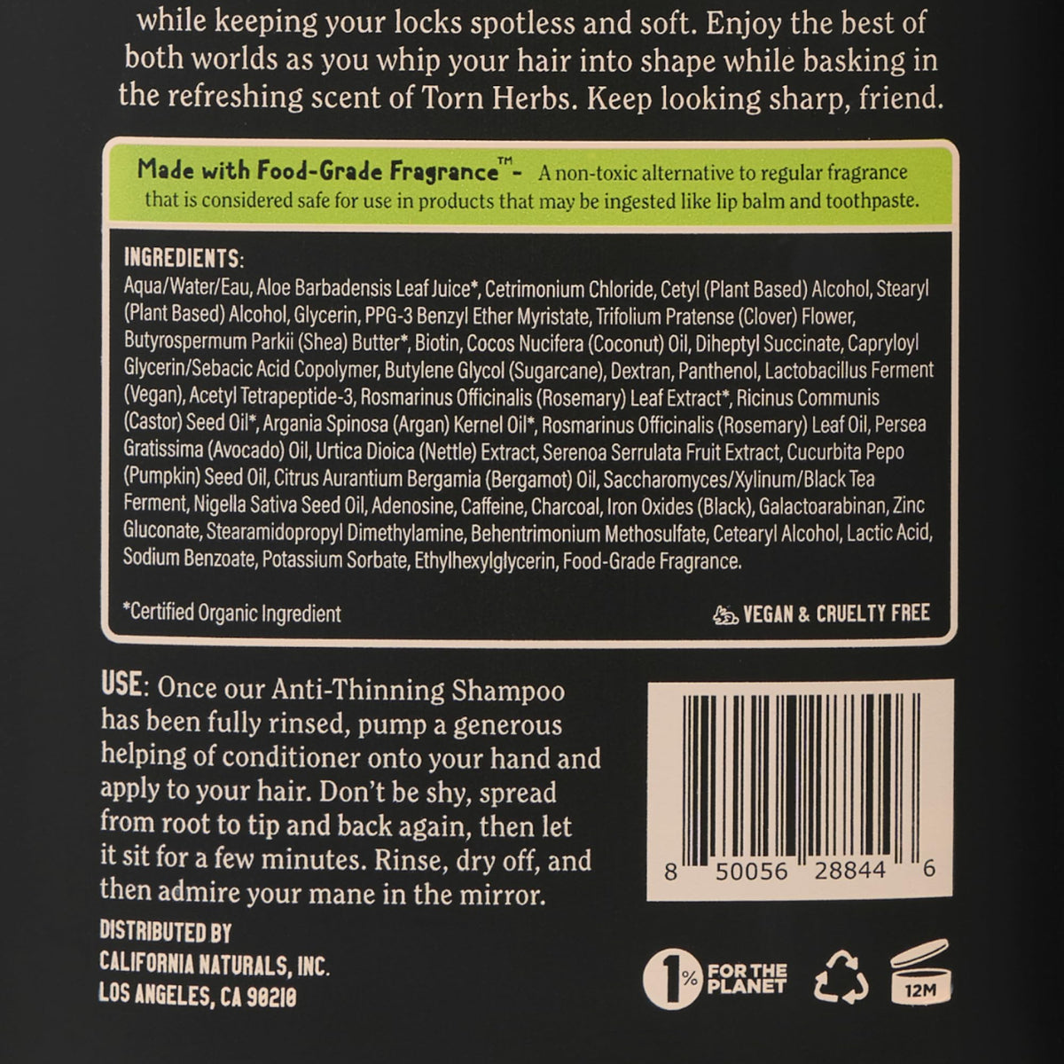 California Naturals in-shower lifestyle shows practical daily use benefit