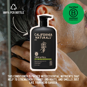 California Naturals label detail shows certifications and clean-ingredient benefit