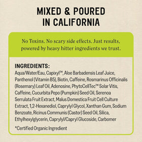 California Naturals Re:Gro with rosemary and castor oil illustrating nourishing botanicals