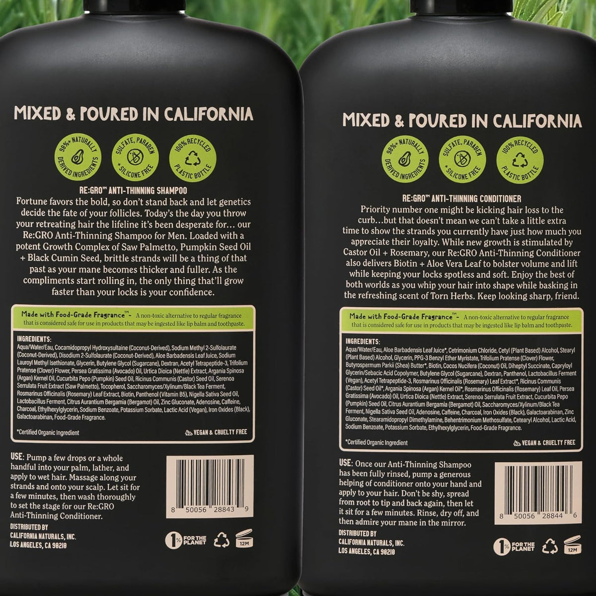 California Naturals conditioner cream texture demonstrating hydration and detangling