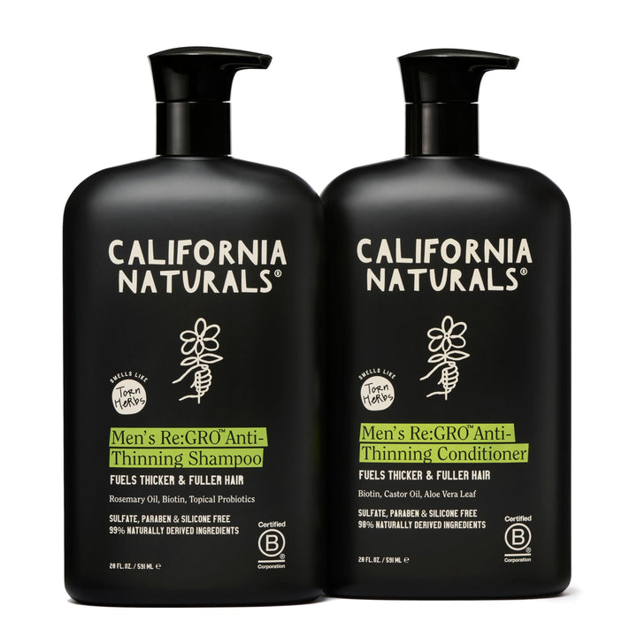 California Naturals front packaging showing Re:Gro set and clear benefits
