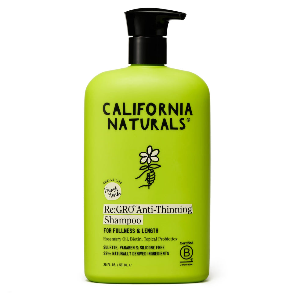 California Naturals Re:GRO front packaging shows volume and benefits