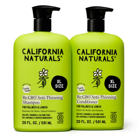 California Naturals Re:GRO front packaging showing both bottles and benefits