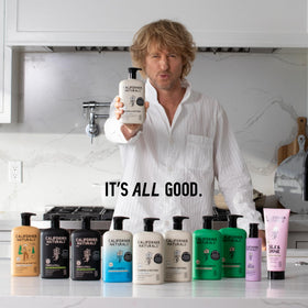 California Naturals Re:Gro on bathroom counter as part of a daily routine