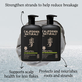 California Naturals Re:Gro shampoo and conditioner paired on bathroom shelf