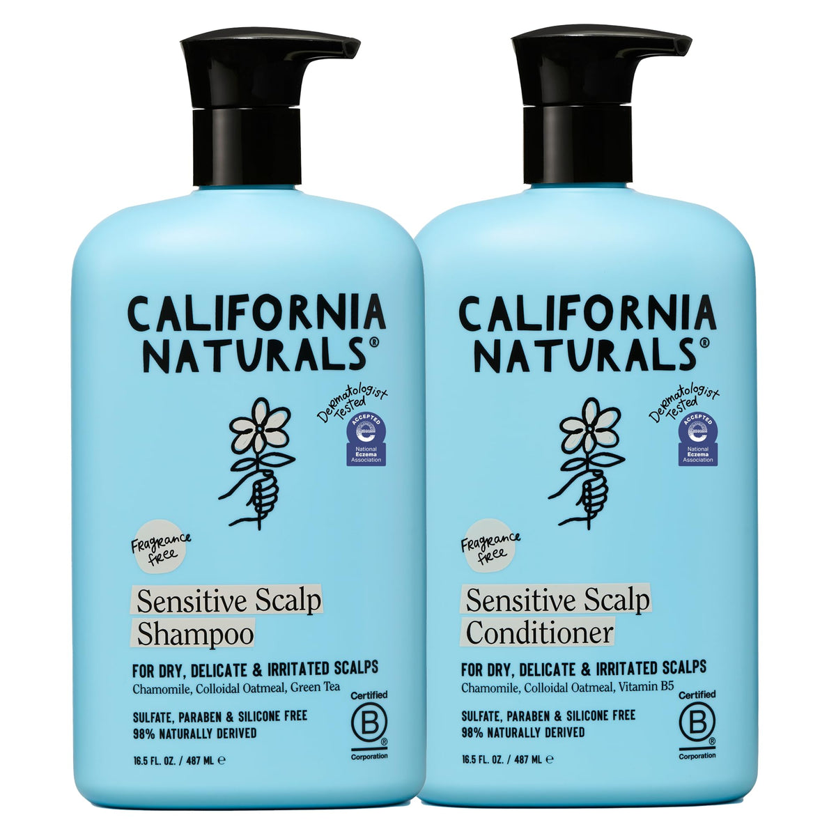California Naturals front packaging showing gentle shampoo and conditioner benefits