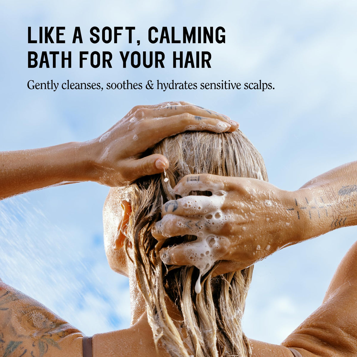 California Naturals shampoo pump close-up highlighting easy, mess-free dispensing