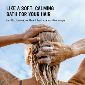 California Naturals shampoo pump close-up highlighting easy, mess-free dispensing