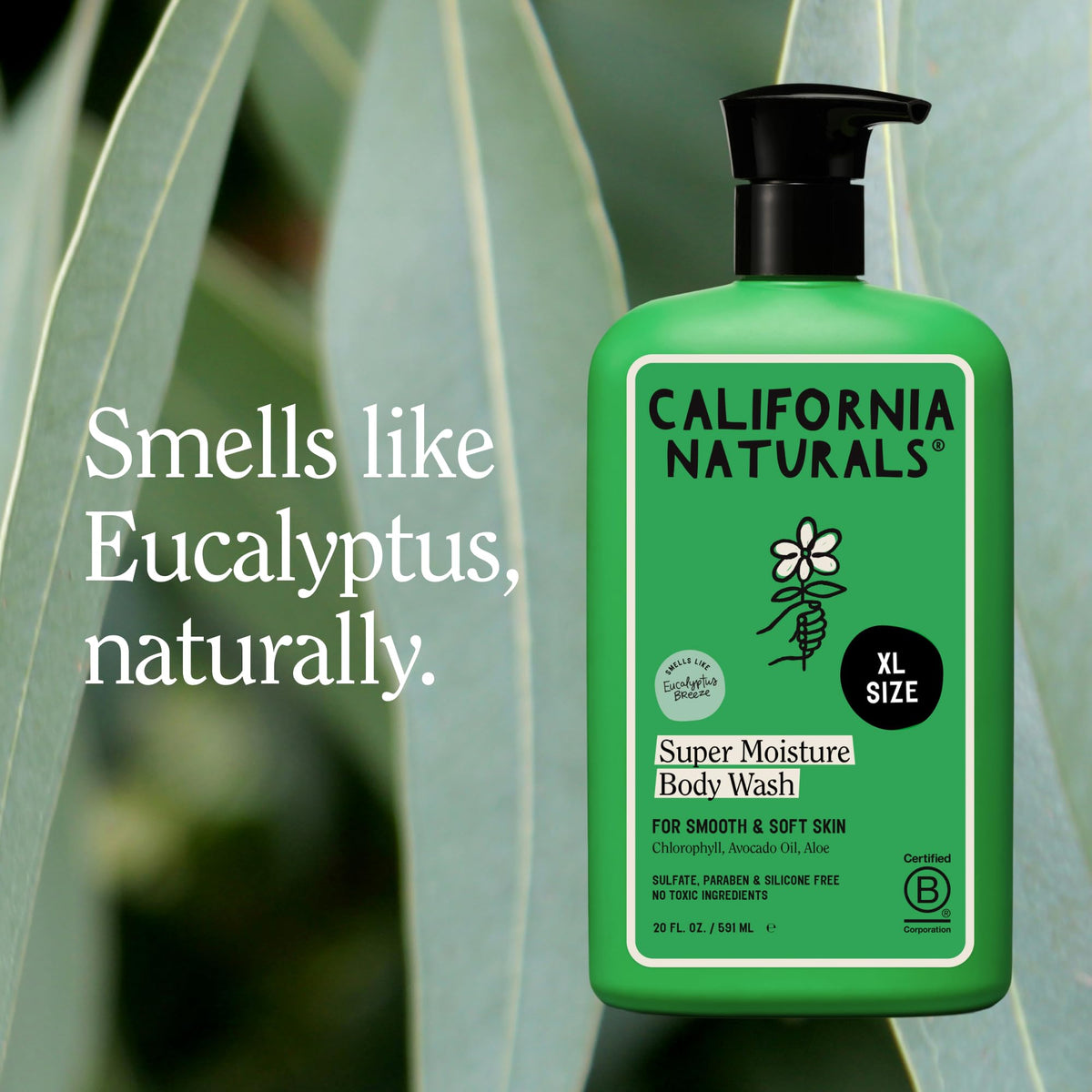 California Naturals two 20 oz bottles side-by-side showing value and supply benefit