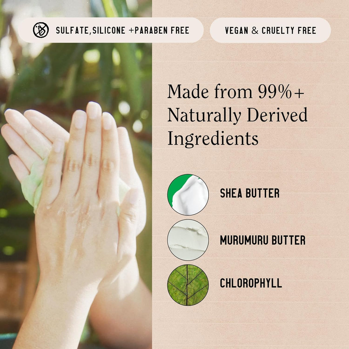 California Naturals dispensing conditioner from pump for easy use