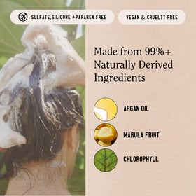 California Naturals foam lather close-up illustrating lightweight cleansing and hydration