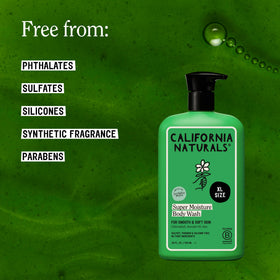 California Naturals gel texture close-up revealing moisturizing, non-greasy feel