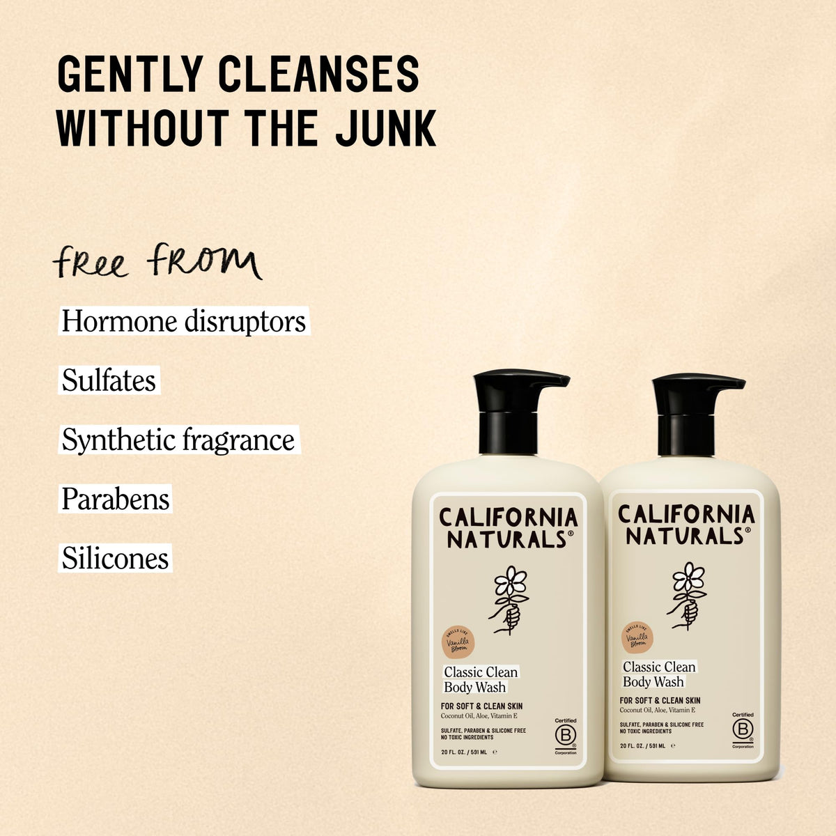 California Naturals creamy foam texture illustrating gentle lather and hydration