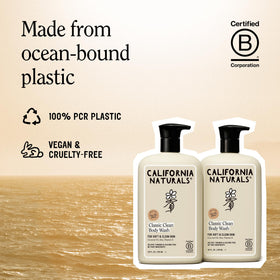 California Naturals in shower lifestyle scene demonstrating refreshing daily cleanse