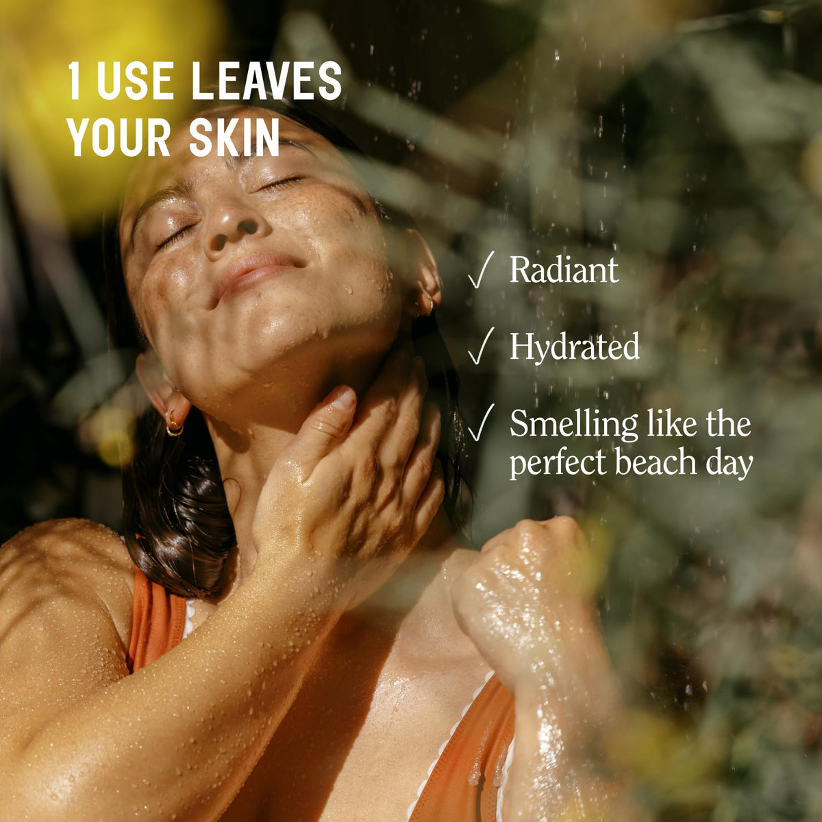 California Naturals scrub on hand demonstrating easy application and smooth results