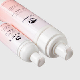 Calista label close-up showing product name and styling benefits