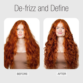 After diffusing with Calista on curly hair showing defined bouncy curls