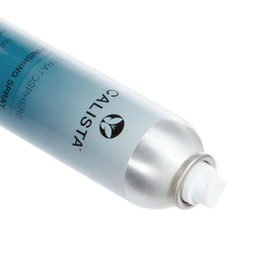Calista close-up of fine mist spray, even coverage for lightweight hold
