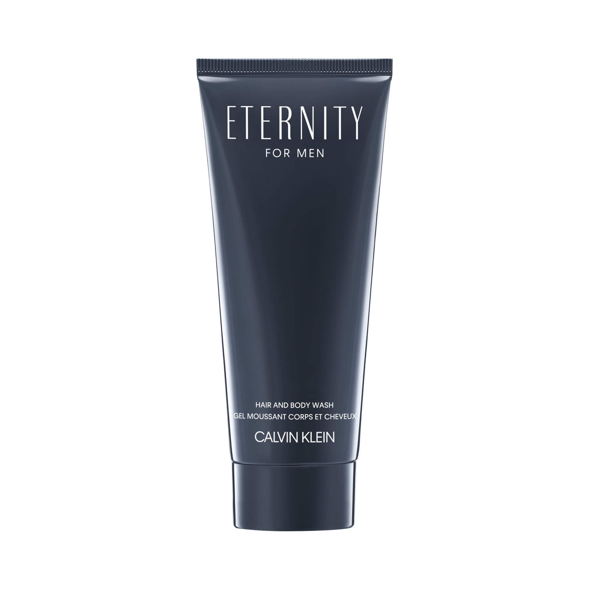 Calvin Klein Eternity front bottle view showing sleek packaging and brand clarity for grooming.