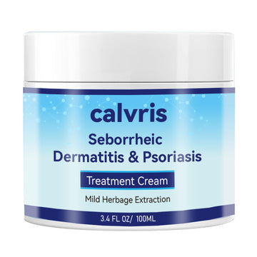 Calvris front jar showing label and soothing benefit