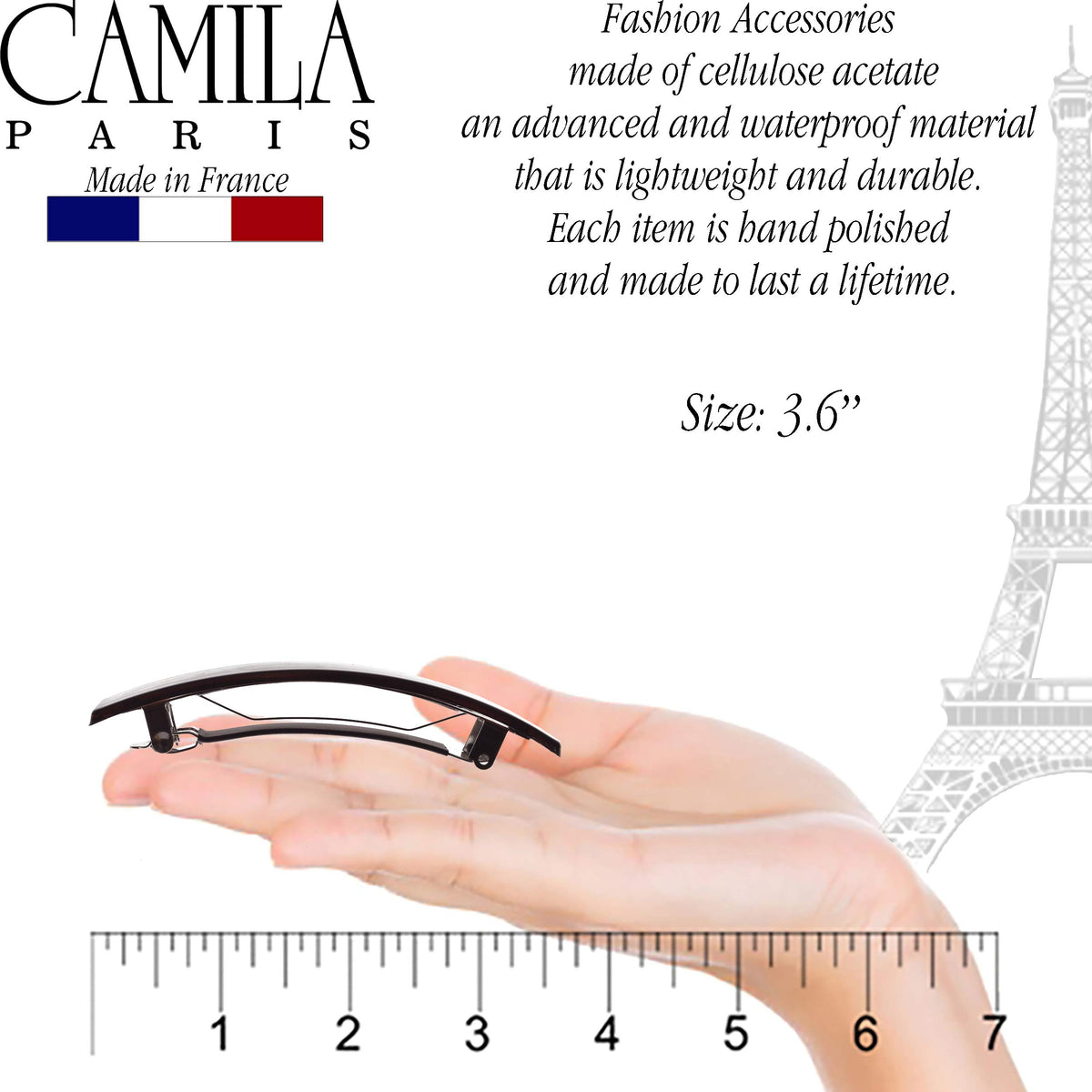 Camila tortoise shell pattern detail offering classic style and color complement