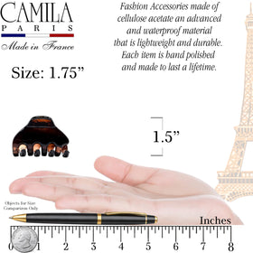 Camila cellulose acetate texture highlighting polished durable material benefit