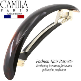Camila worn in a half-up hairstyle demonstrating secure no-slip hold for thick hair