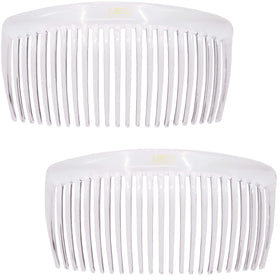 Camila curved front view showing sleek comb and secure styling benefit