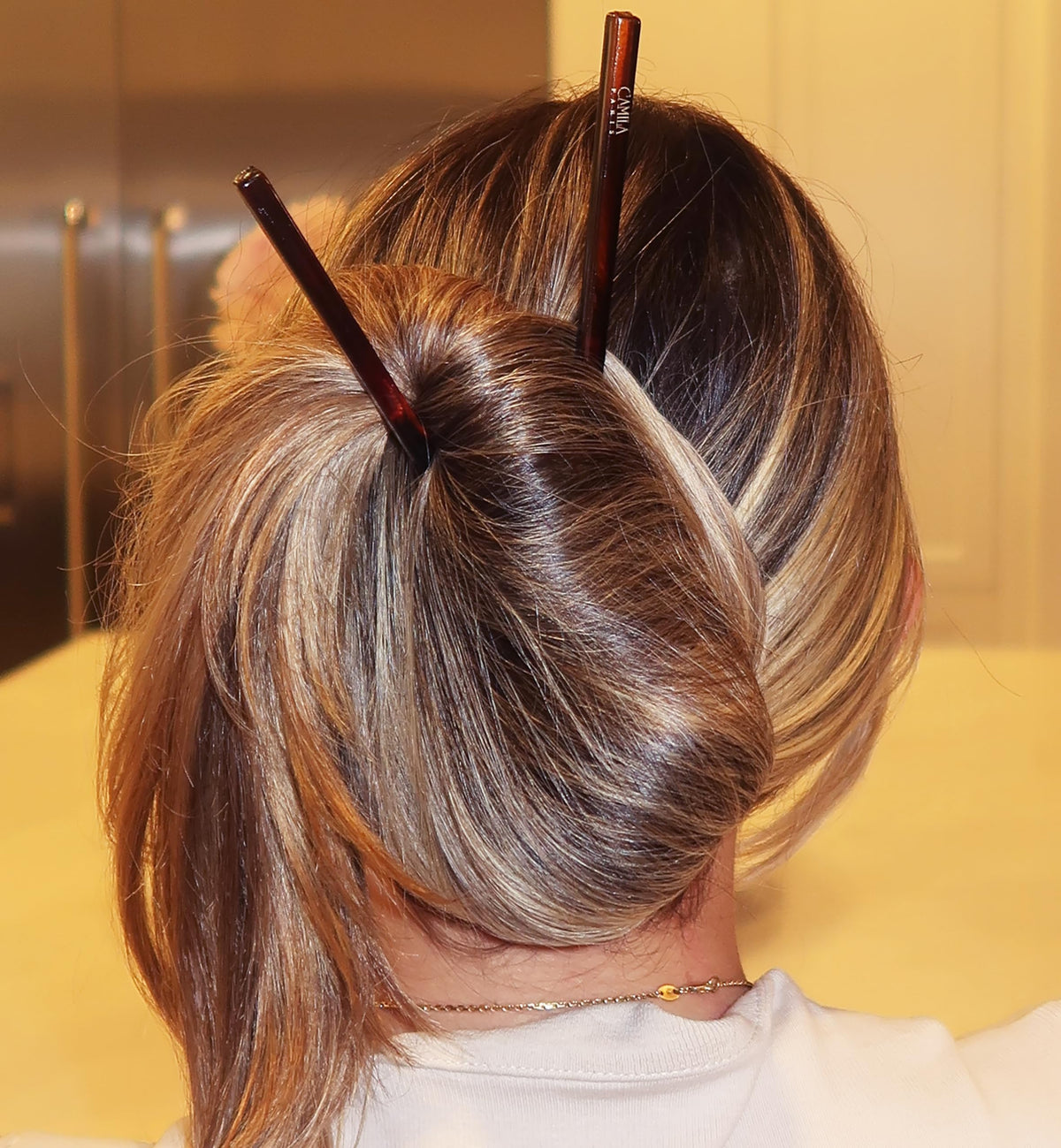 Camila Paris close-up of tapered tip illustrating smooth snag-free glide