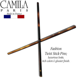 Camila Paris inserted in a chignon demonstrating firm, comfortable hold