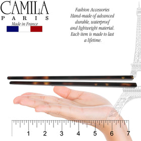 Camila Paris side profile highlighting polished cellulose acetate durability