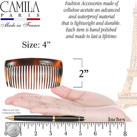 Camila Paris side profile highlighting curved shape for comfortable fit