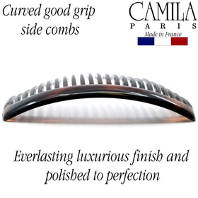 Camila Paris comb beside ruler showing exact four-inch length