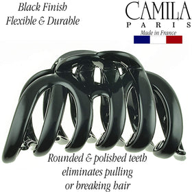 Camila Paris AD719 clip open angle illustrating wide flex and strong spring benefit