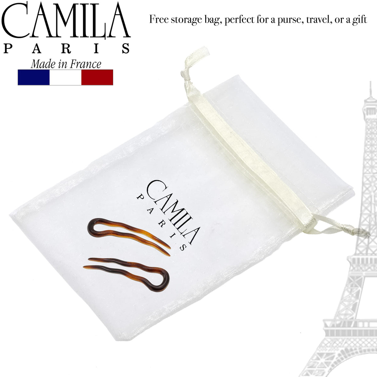 Camila Paris side profile view displaying U-shape curve and smooth polished edges