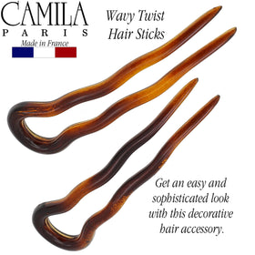 Camila Paris tortoise shell pattern detail offering stylish look and durable sheen