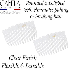 Camila Paris cellulose acetate texture close-up showing polished durable material