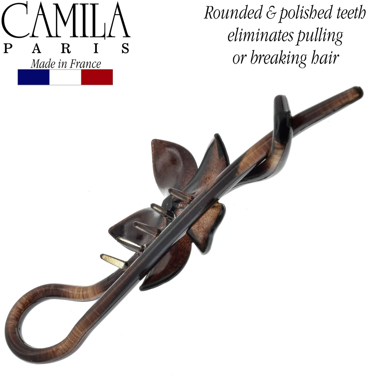 Camila Paris worn in hair French twist illustrating secure style
