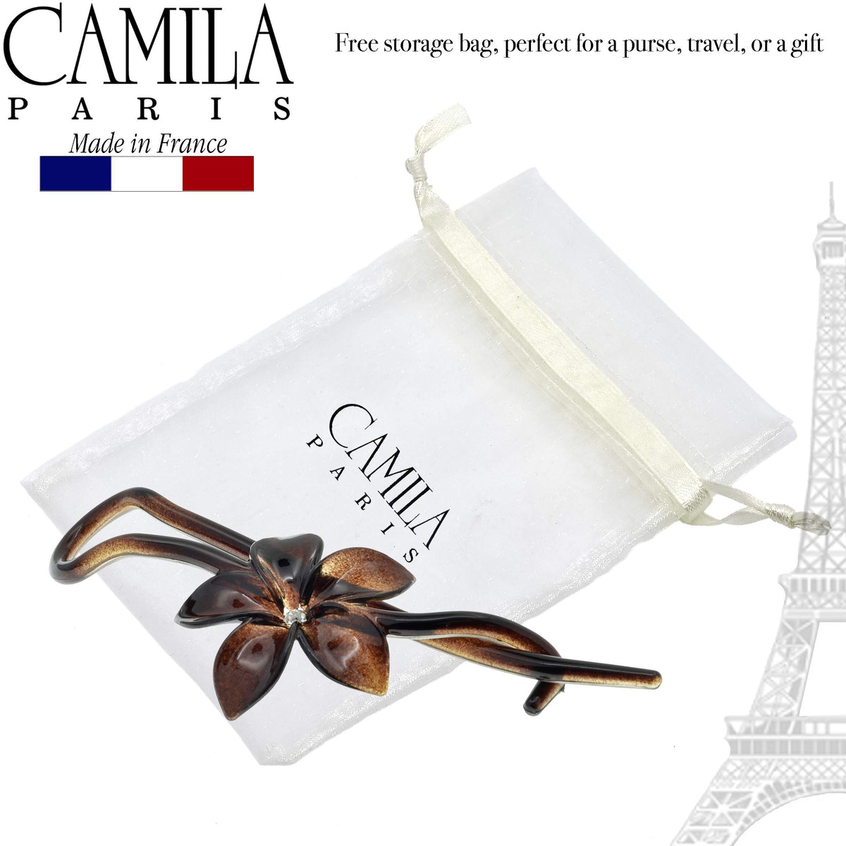 Camila Paris held in hand for size comparison and easy use