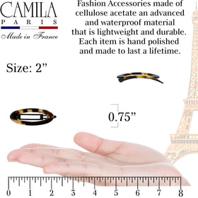 Camila Paris close-up of cellulose acetate texture showing durable polish