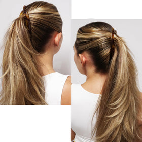 Camila Paris in hair high pony demonstrates firm, all-day hold