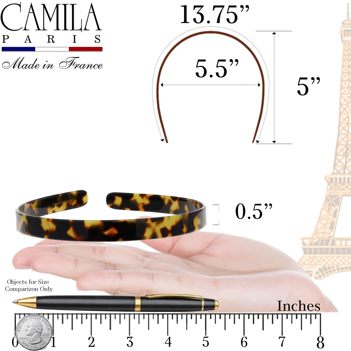 Camila Paris close polish detail showcasing glossy cellulose acetate finish